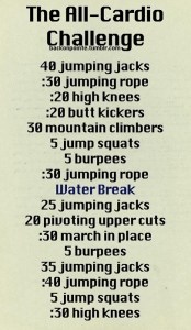 all cardio challenge