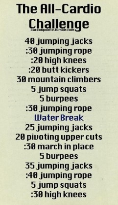 all cardio challenge
