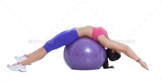 spinal stretch on stability ball
