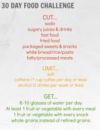 30 Day Food Challenge
