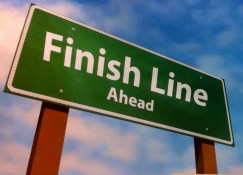 Finish line ahead