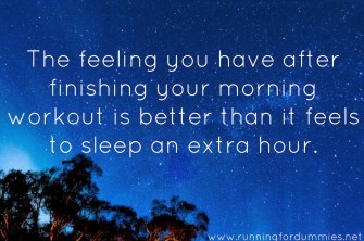 workout instead of sleeping in