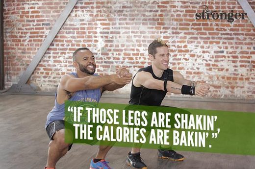 Legs shakin calories bakin