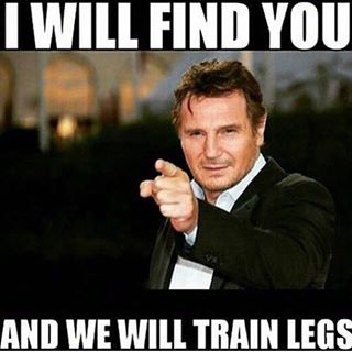 We will train legs