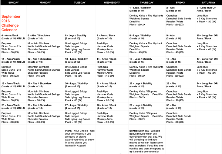 September 2016 Challenge Final