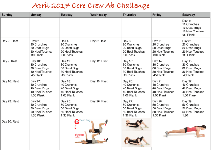 April 2017 Core Crew Ab Challenge