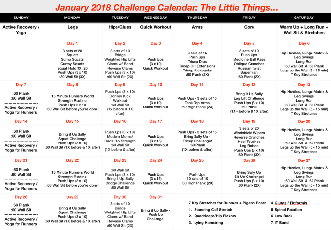 January 2018 Challenge: The Little Things...